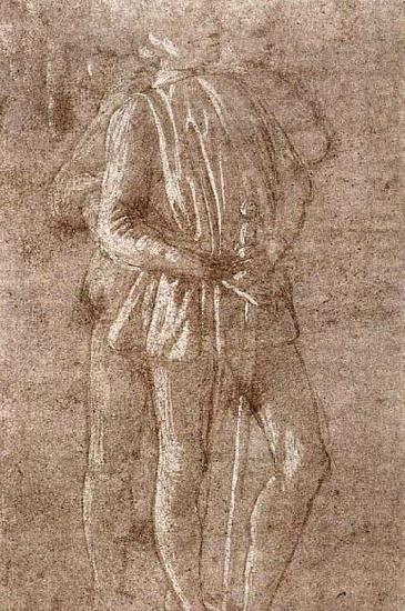 Sandro Botticelli Study of two standing figures china oil painting image